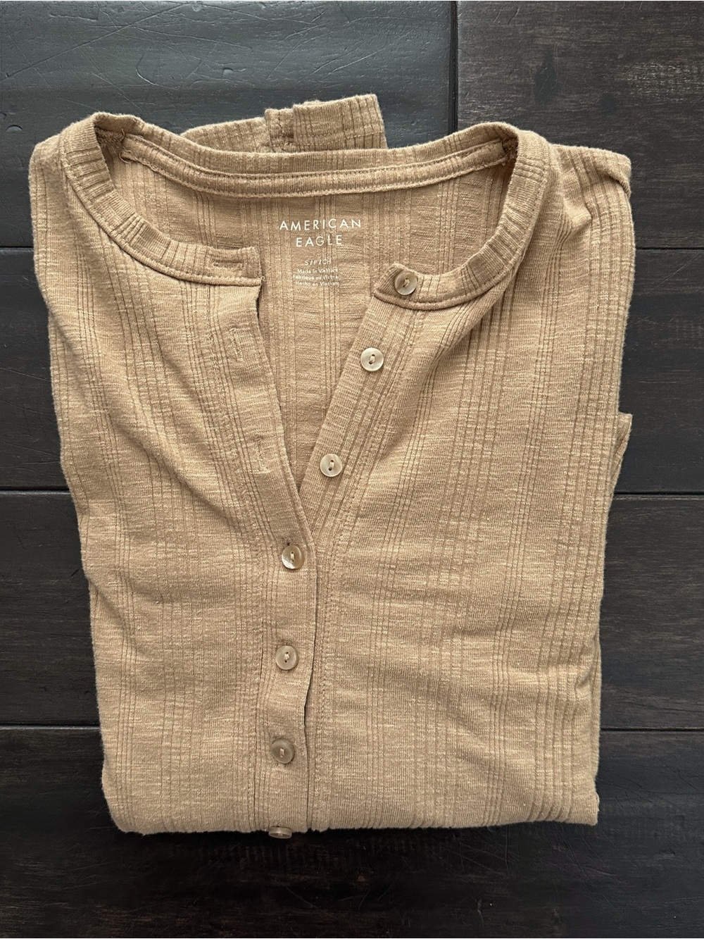 AE Long Sleeve Henley T-Shirt